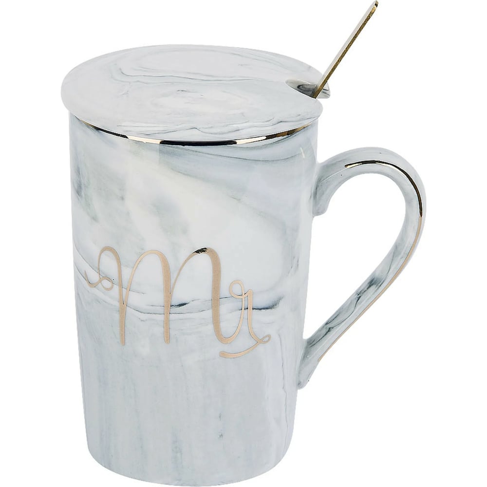 Кружка с крышкой и ложкой Nouvelle Mr, 380 мл 1060062-2 - выгодная цена ...