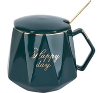 Кружка с крышкой и ложкой Nouvelle Happy day, 420 мл 1060061-2