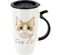 Кружка с крышкой и ложкой Nouvelle Cute cat, 600 мл 1760173-4