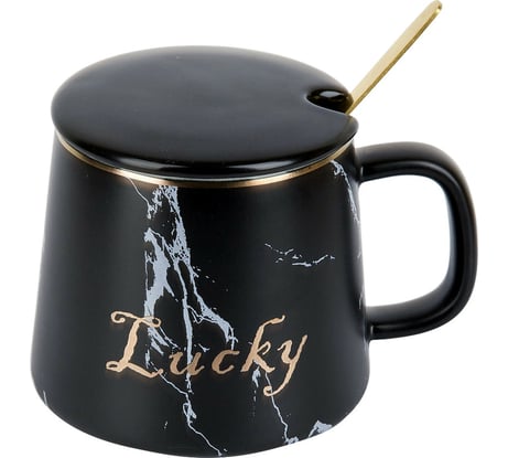 Кружка с крышкой и ложкой Nouvelle Lucky, 400 мл 1060066-1