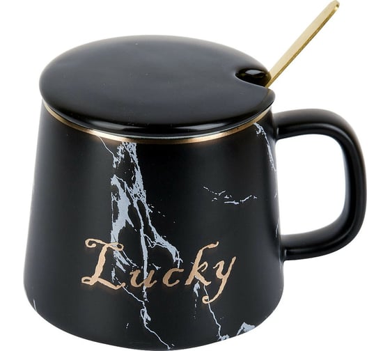 Кружка с крышкой и ложкой Nouvelle Lucky, 400 мл 1060066-1