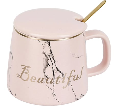 Кружка с крышкой и ложкой Nouvelle Beautiful, 400 мл 1060066-3