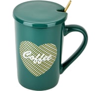 Кружка с крышкой и ложкой Nouvelle Coffee, 410 мл  2210058-3