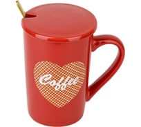 Кружка с крышкой и ложкой Nouvelle Coffee, 410 мл  2210058-2