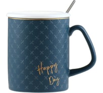 Кружка с крышкой и ложкой Nouvelle Happy Day, 380 мл 1760179-3