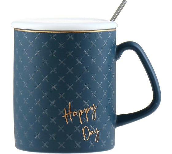 Кружка с крышкой и ложкой Nouvelle Happy Day, 380 мл 1760179-3