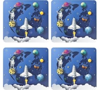 Набор сервировочных салфеток Nouvelle Космос плейсматов 4 шт, 30x28 см 4430512-Н4