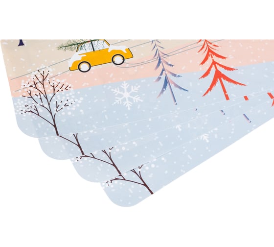Набор сервировочных салфеток Nouvelle Happy Holidays плейсматов 4 шт, 43x28 см N4430515-Н4
