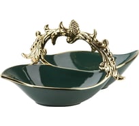 Менажница Nouvelle Малахит 2-х секционная, 30x18 см 1780304