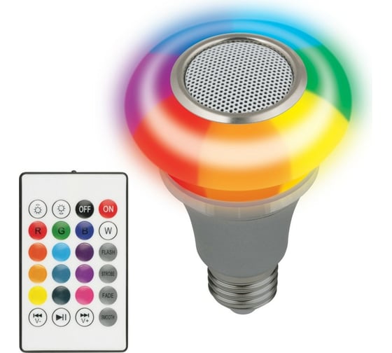 Светодиодный светильник Volpe ULI-Q340 5W/RGB/E27 SILVER UL-00003997