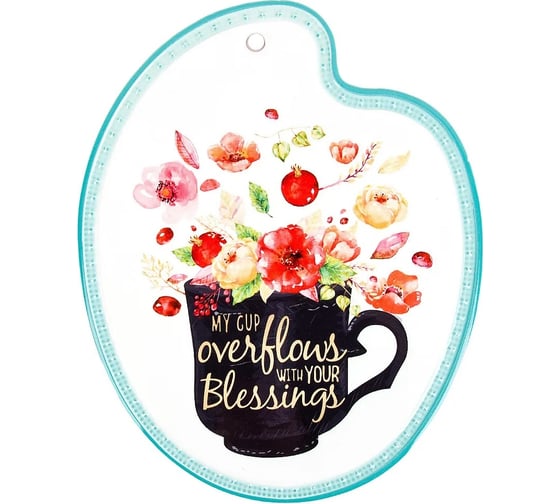 Подставка под горячее Nouvelle Цветочный чай с пробкой, 20x25 см 4730205-2 1