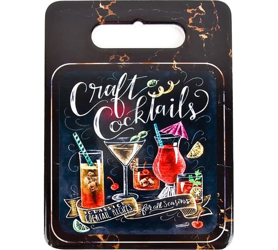 Подставка под горячее Nouvelle Cocktails с пробкой, 15x20 см 4730193-1 1