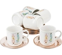 Чайный набор Nouvelle Перья 12 предметов, на 6 персон, 250 мл 1750172