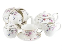 Чайный сервиз Nouvelle Цветник 15 предметов, на 6 персон, 300 мл 1270668