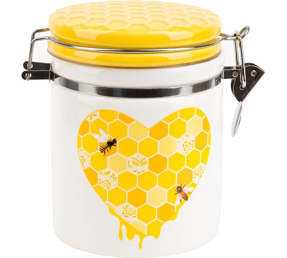 Банка для сыпучих продуктов Dolomite Honey с клипсой 630 мл L2520968 1
