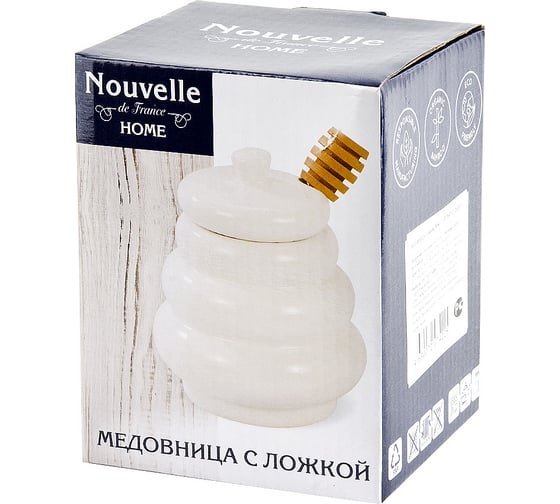 Медовница Nouvelle Naturel с ложкой 380 мл 2632019