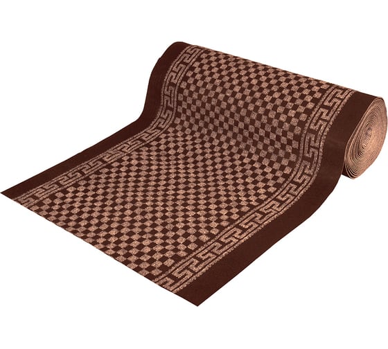 Влаговпитывающий коврик VORTEX Siesta 100х1500 см, без подложки, коричневый 24083