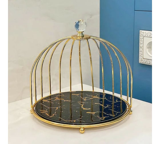 Сервировочное блюдо Nouvelle Черный мрамор 21,5 см 1180056