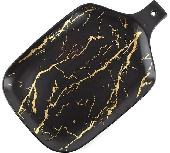 Сервировочное блюдо Nouvelle Черный мрамор 25x15 см 0880100 1