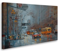 Постер Студия фотообоев Дождливый город 80x50 2226605