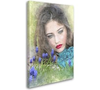 Постер Студия фотообоев Девушка и мускари 75x120 2427896