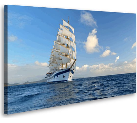Постер Студия фотообоев Корабль в море 50x80 2130277 1