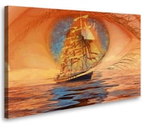 Постер Студия фотообоев Взгляд на корабль 120x75 2529380