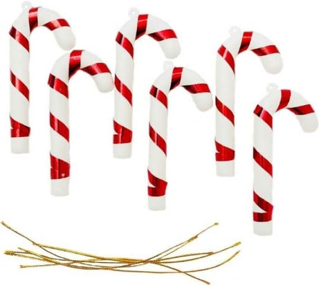 Елочное украшение Магия праздника Трость 9 см, 6 шт. NY18/001