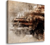 Постер Студия фотообоев Ретро машина 50x50 2325029