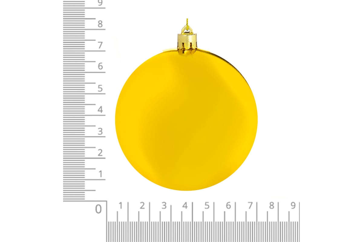 Набор шаров Сноубум 6 шт., 7 см, пластик, золото 372-473 - выгодная цена,  отзывы, характеристики, фото - купить в Москве и РФ