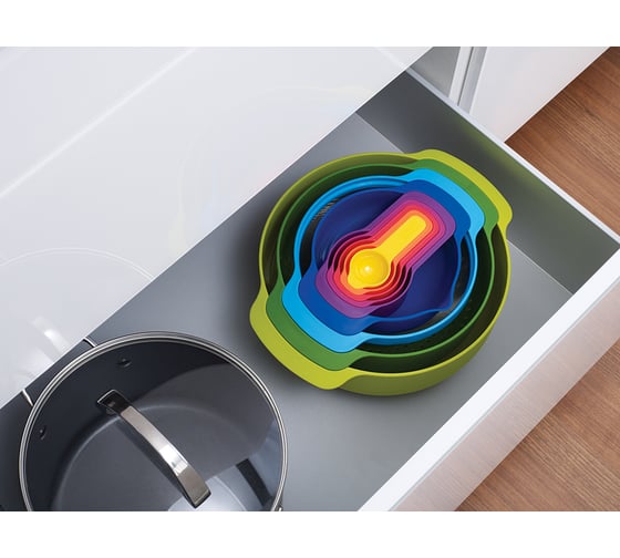 Набор мисок Joseph Joseph Nest Plus разноцветный, 9 шт. 40031