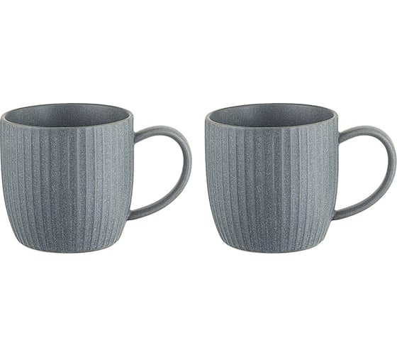Набор кружек Liberty Jones Soft Ripples, 350 мл, серые, 2 шт. LJ_SS_MU350_GR