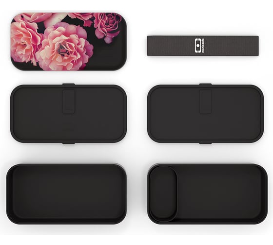 Ланч-бокс Monbento MB Original Flower mood black 1200 42 125