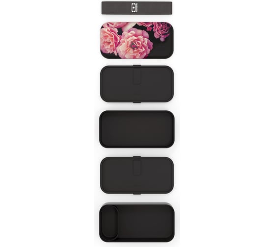 Ланч-бокс Monbento MB Original Flower mood black 1200 42 125