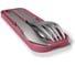 Набор из 3 столовых приборов в футляре Monbento MB Pocket blush 1007 01 126 5