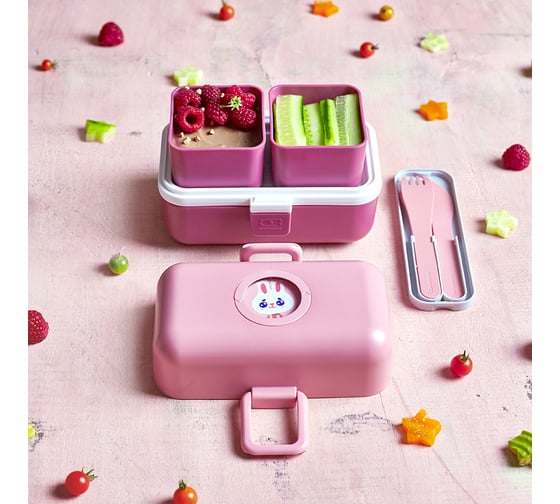 Набор из 3 столовых приборов в футляре Monbento MB Pocket color blush 24050029