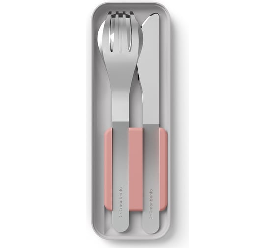 Набор из 3 столовых приборов Monbento в футляре MB Slim Box flamingo 50300022 1