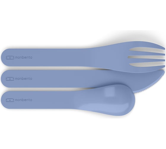 Набор из 3 столовых приборов в футляре Monbento MB Pocket color bleu infinity 24050028