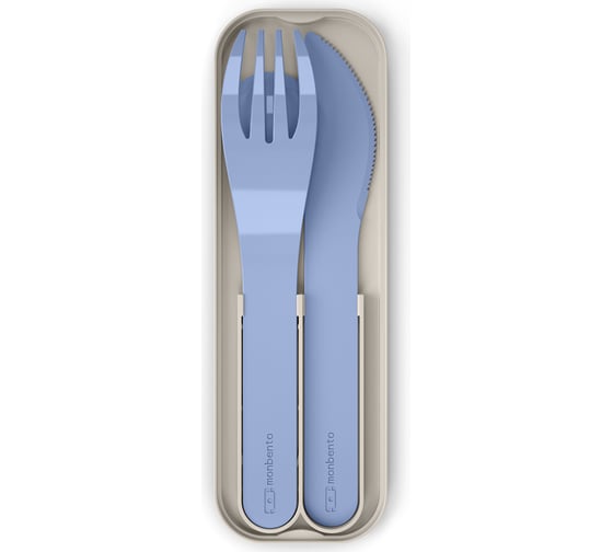 Набор из 3 столовых приборов в футляре Monbento MB Pocket color bleu infinity 24050028