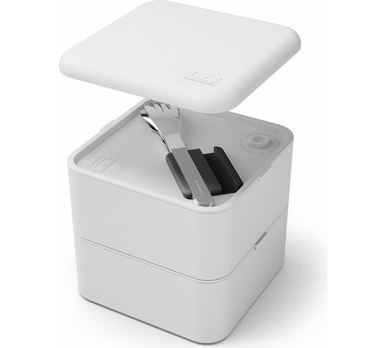 Набор из 3 столовых приборов в футляре Monbento MB Slim Box черный 50300002