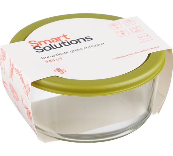 Контейнер для запекания и хранения Smart Solutions 944 мл, зеленый JV944RD_7748C