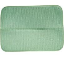 Коврик для сушки посуды Рыжий кот Skandi зеленый, 45x35 см 105024