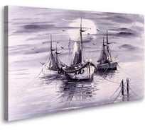 Постер Студия фотообоев Лодки, 50x80 см 2126167