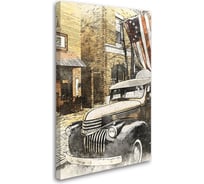 Постер Студия фотообоев Ретро Америка, 80x50 см 2226613