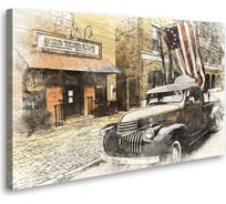 Постер Студия фотообоев Ретро Америка, 75x120 см 2426613
