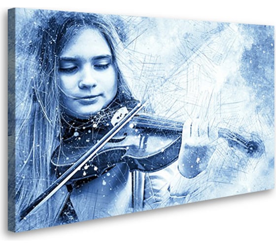 Постер Студия фотообоев Портрет со скрипкой, 75x120 см 2428746