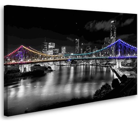 Постер Студия фотообоев Мост с иллюминацией, 75x120 см 2428814 1