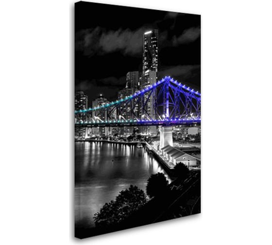 Постер Студия фотообоев Мост с иллюминацией, 80x50 см 2228814 1