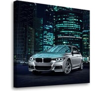 Постер Студия фотообоев Ночные гонки, 50x50 см 2329980