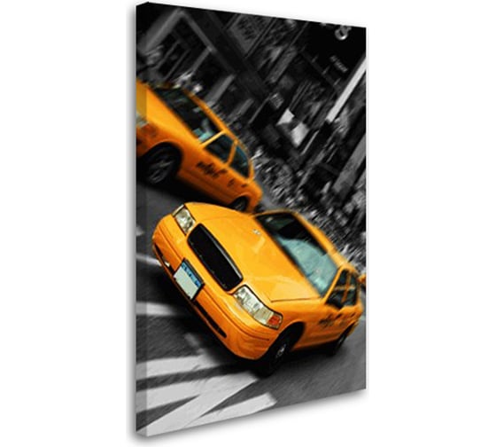 Постер Студия фотообоев Нью-Йорское такси, 120x75 см 2528923 1